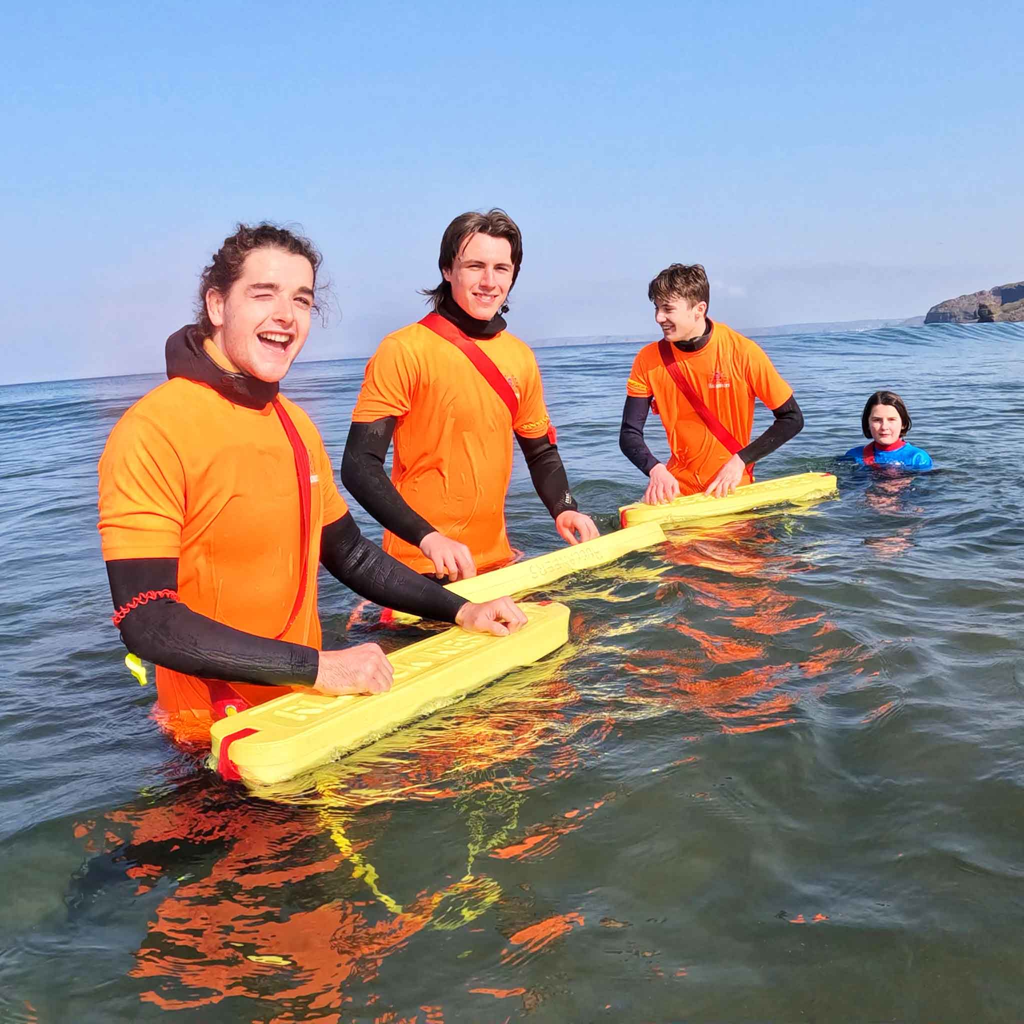 Some of the Wild Swim Wales team